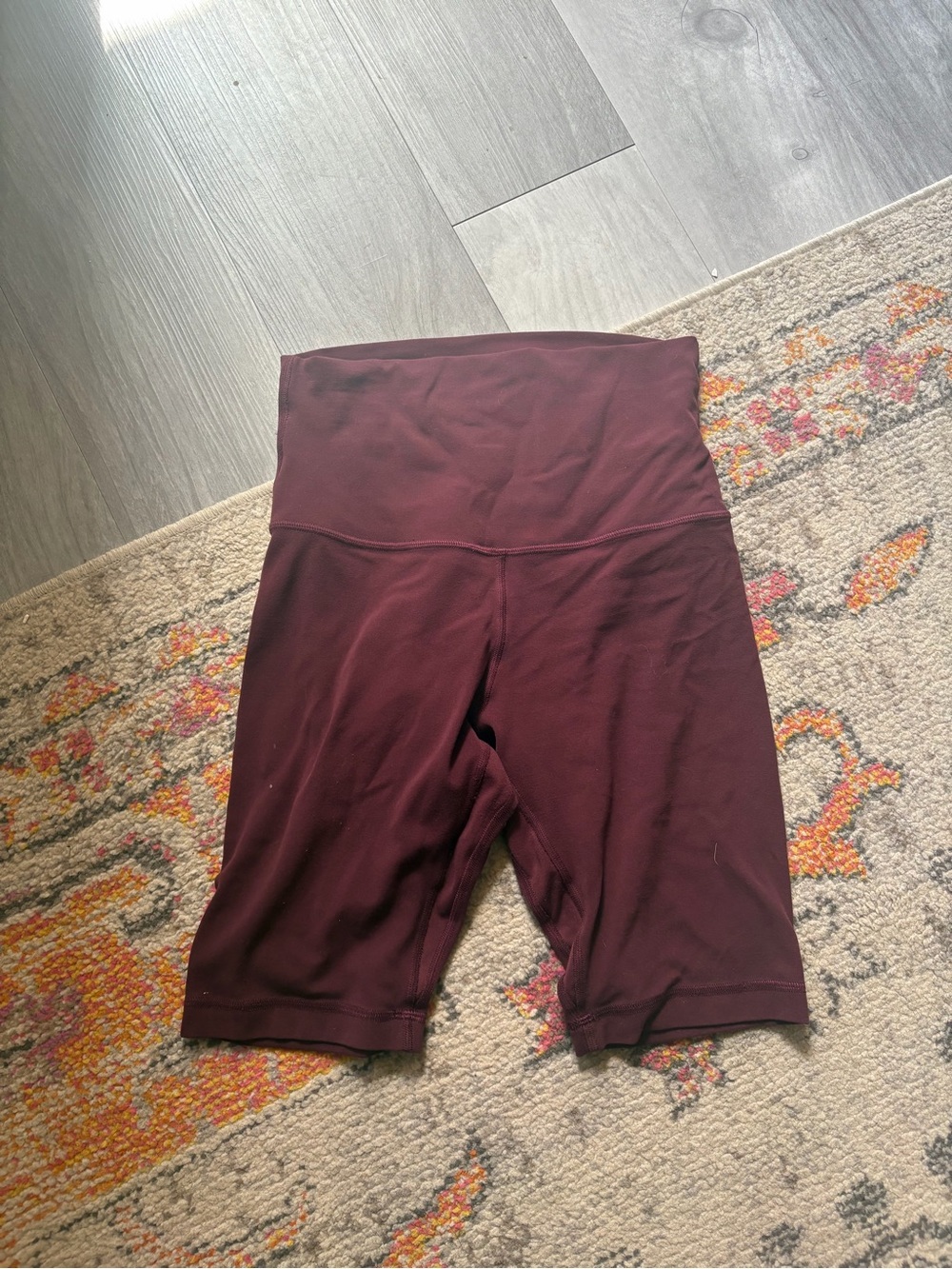 lululemon athletica High-Waist Burgundy Cycling Shorts